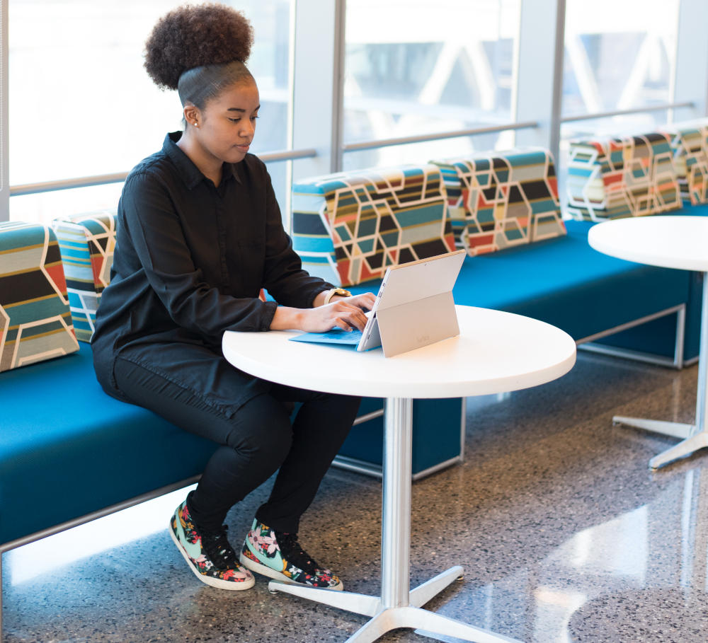 A woman who works in tech